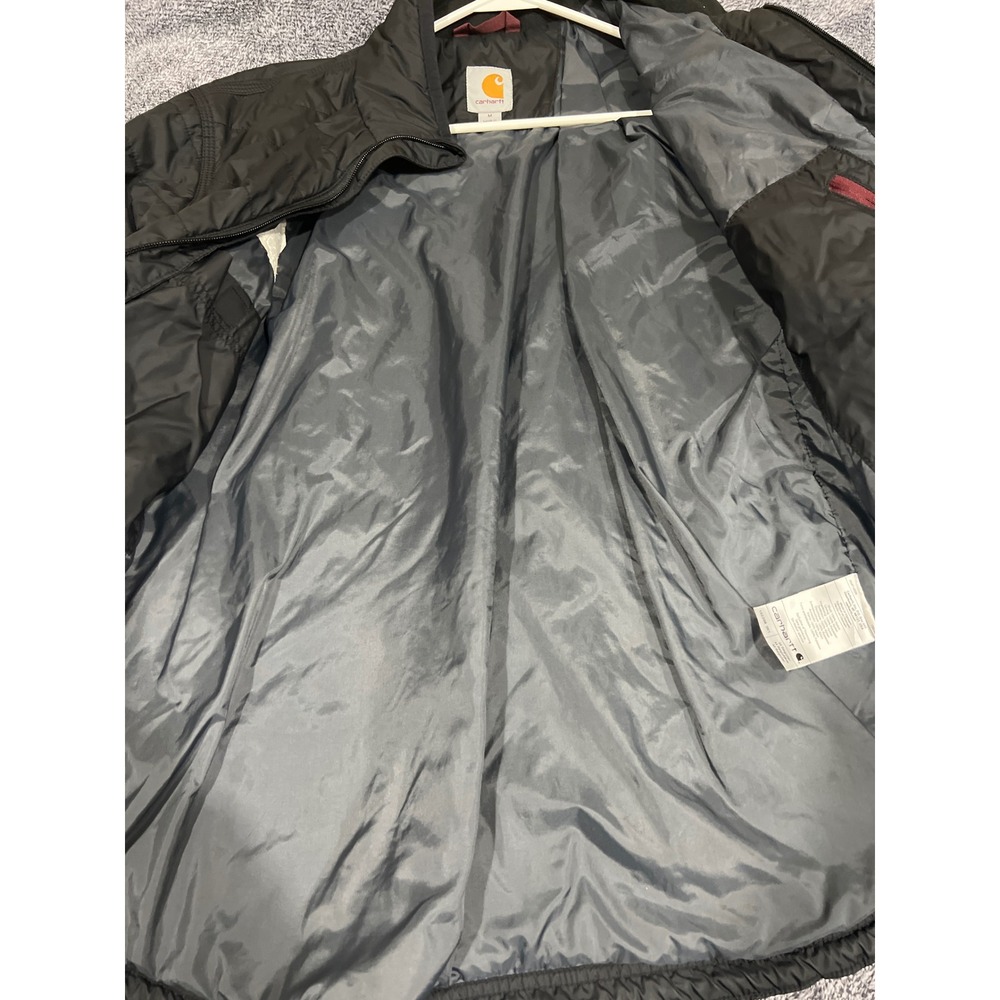 Carhartt Men Black Gilliam Insulated Puffer Jacket 102208 001 Medium Chugach - Picture 7 of 16